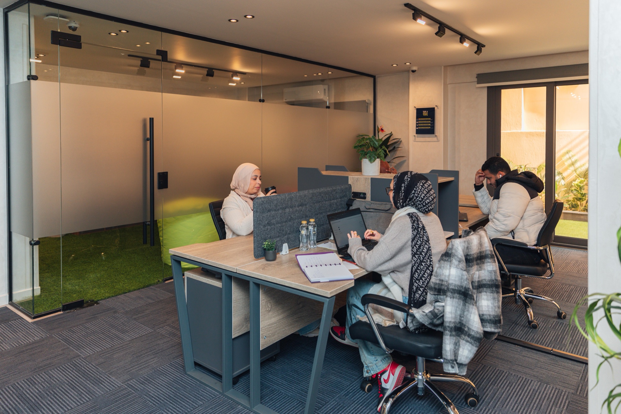 Raptors consultants at the Cairo office